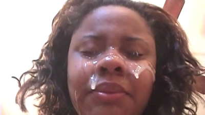 Gabar Black Brazilian ah ayaa wajigeeda ka muuqata galmada dabada ka dib iyadoo la socota dick weyn